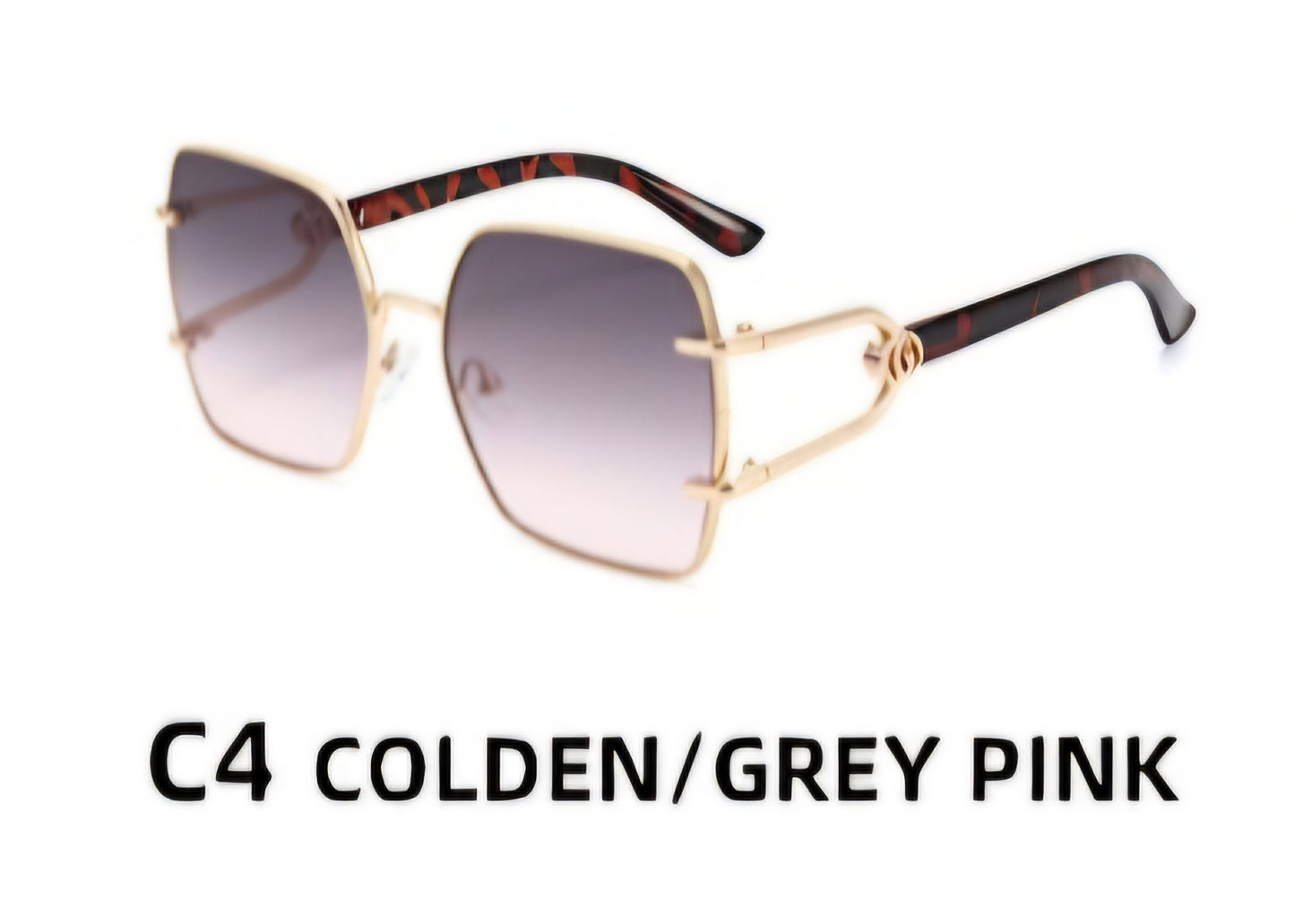 Vintage Oversized Butterfly Squared Sunglasses
