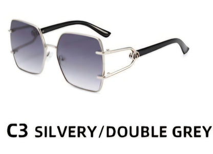 Vintage Oversized Butterfly Squared Sunglasses