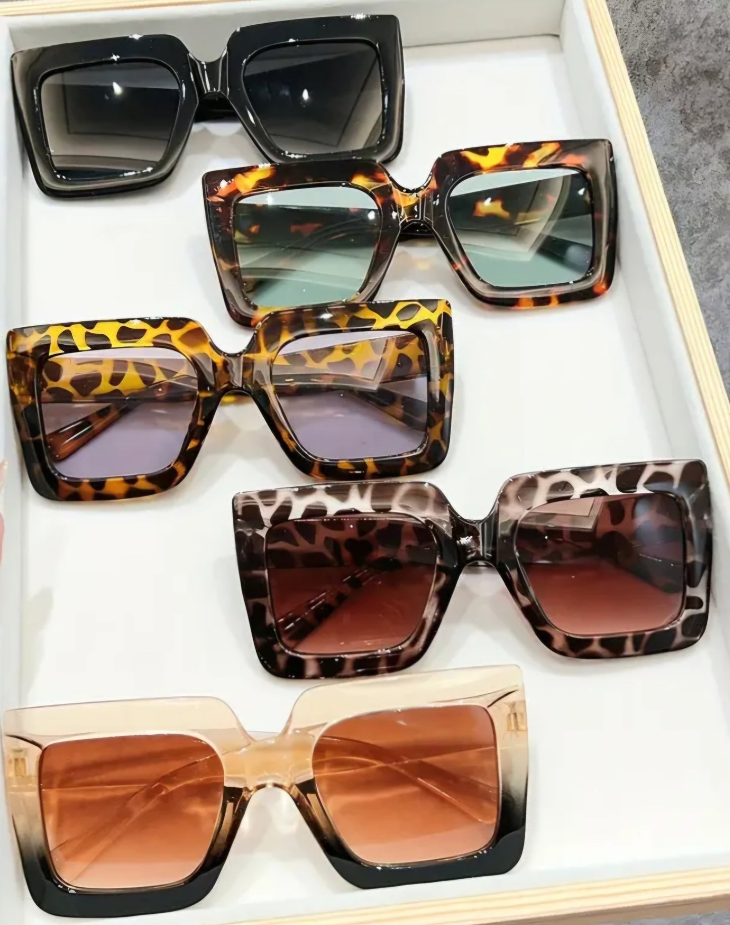 Rectangular Clear Luxury Unisex Glasses
