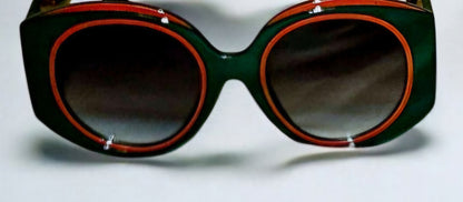Vintage Oversized Oval-Shaped Sunglasses