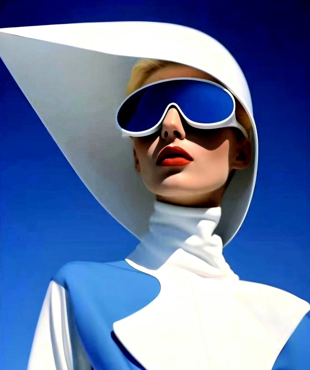 Oversized Retro Sun-Shield Sunglasses