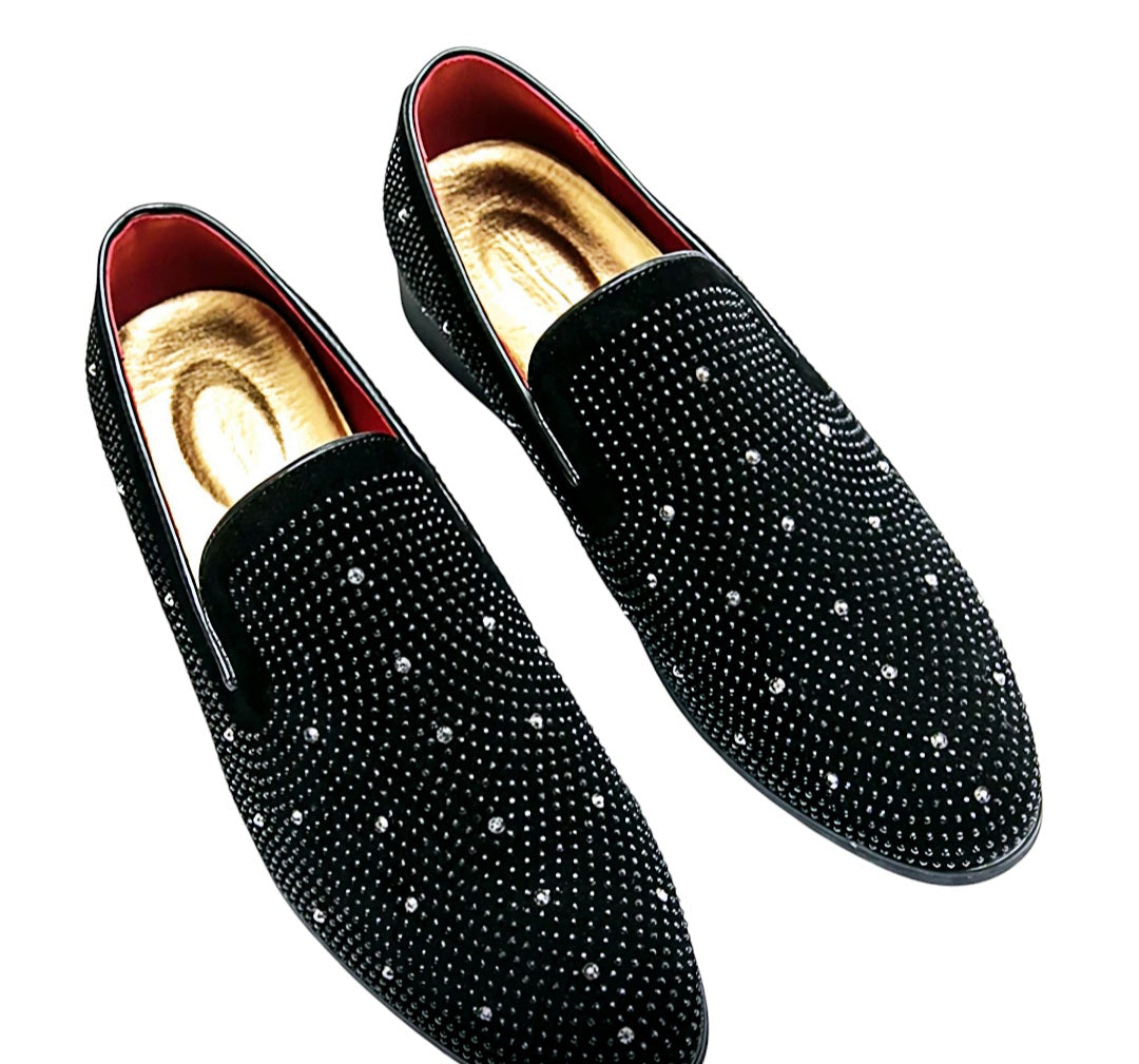 Oxford Moccasins Crystal-Luxury Loafers