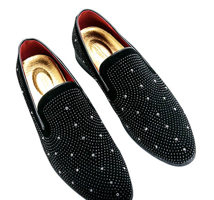Oxford Moccasins Crystal-Luxury Loafers