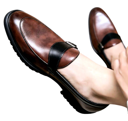 Italian Genuine Leather Penny-Loafers