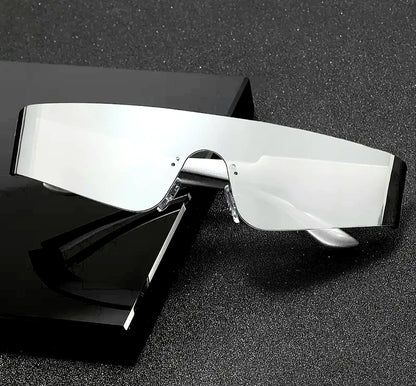 Futuristic Cyberpunk Style Wrap-Around Sunglasses
