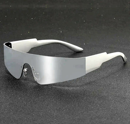 Futuristic Cyberpunk Style Wrap-Around Sunglasses