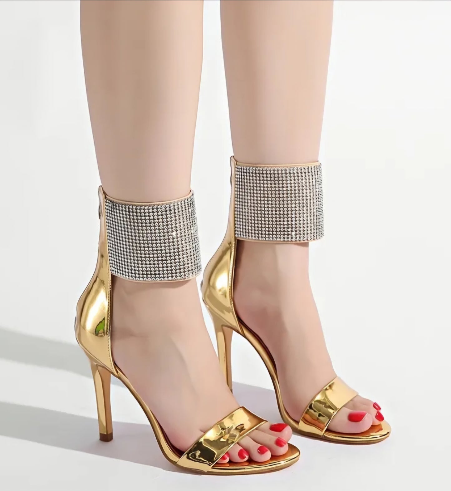 Open-Toe High-Heeled Sandals