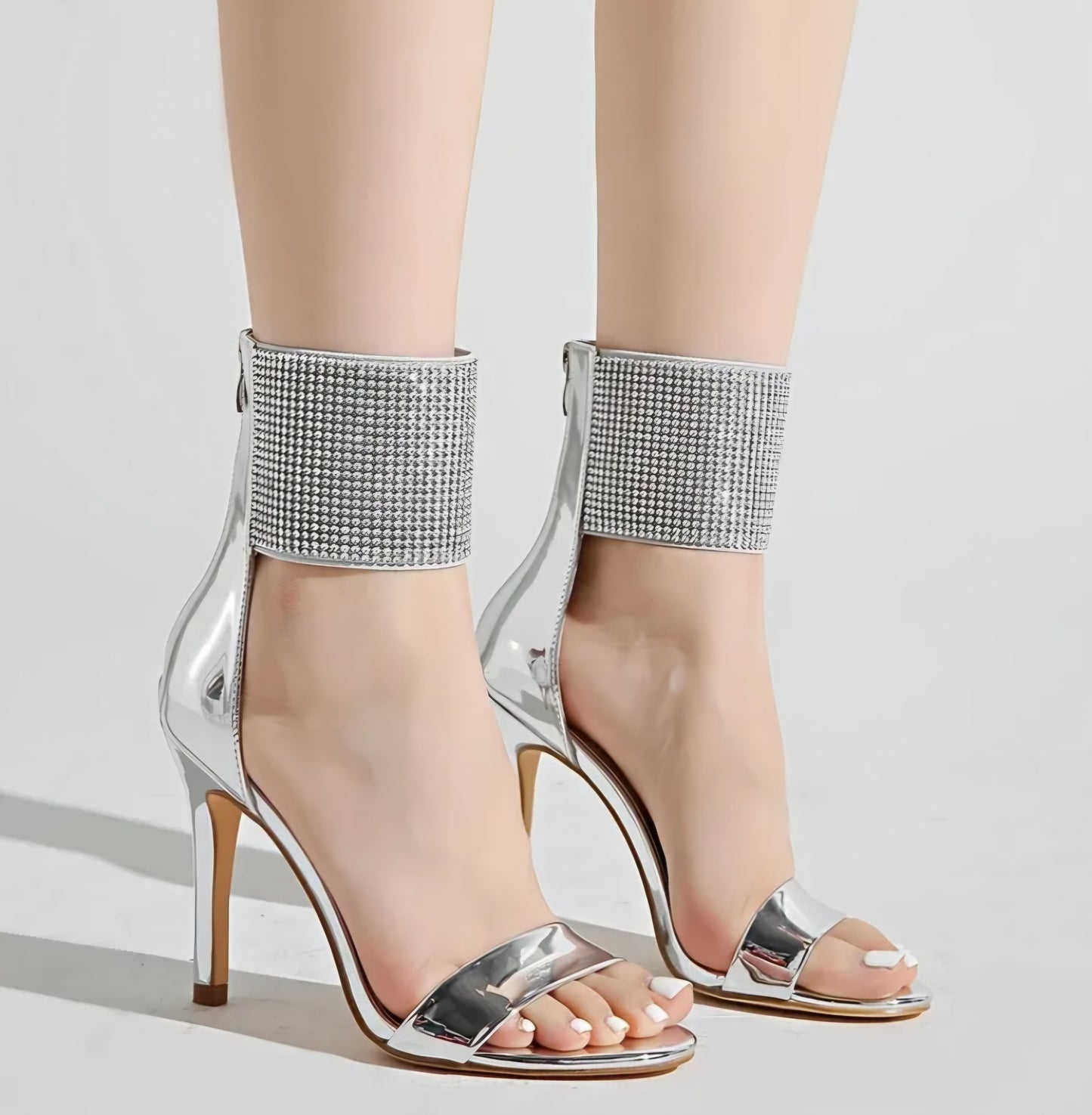 Open-Toe High-Heeled Sandals