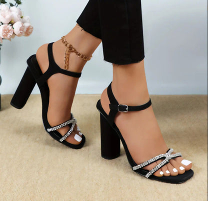 Ankle Strap Dressy High Heel Sandals