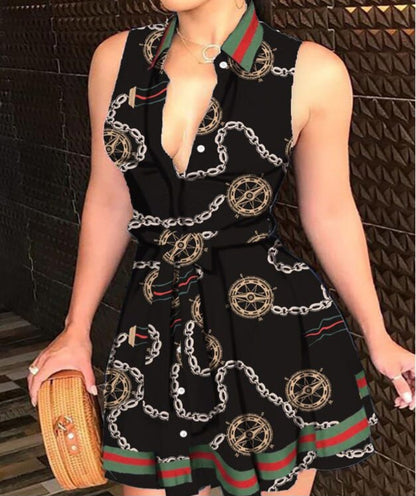 Temperament Printed-Dress