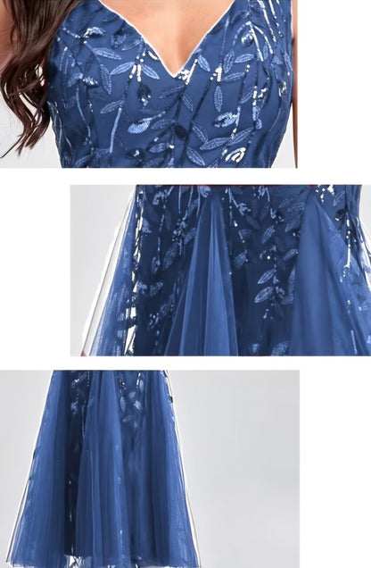 Elegant Embroidered Body-Hugging Mermaid Dress