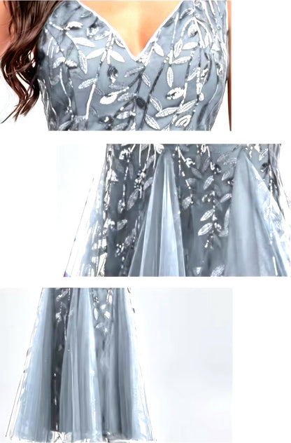 Elegant Embroidered Body-Hugging Mermaid Dress