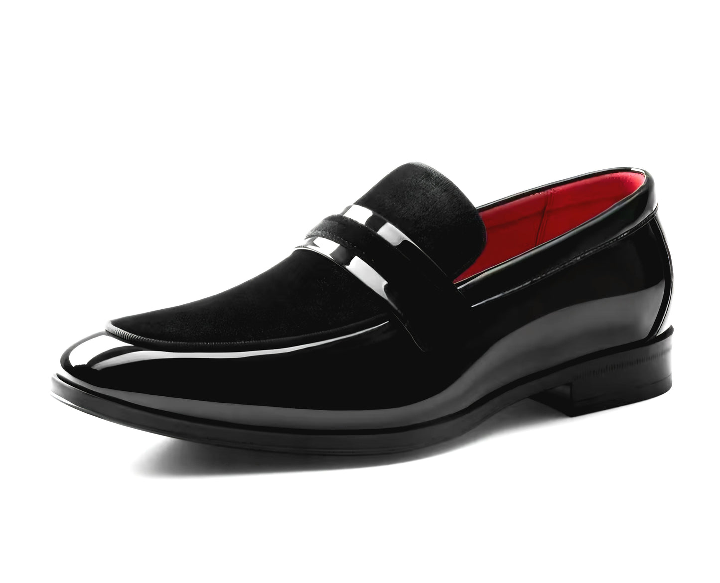 Men's Tuxedo Patent Classic Velvet Loafers