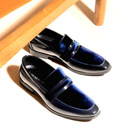Men's Tuxedo Patent Classic Velvet Loafers