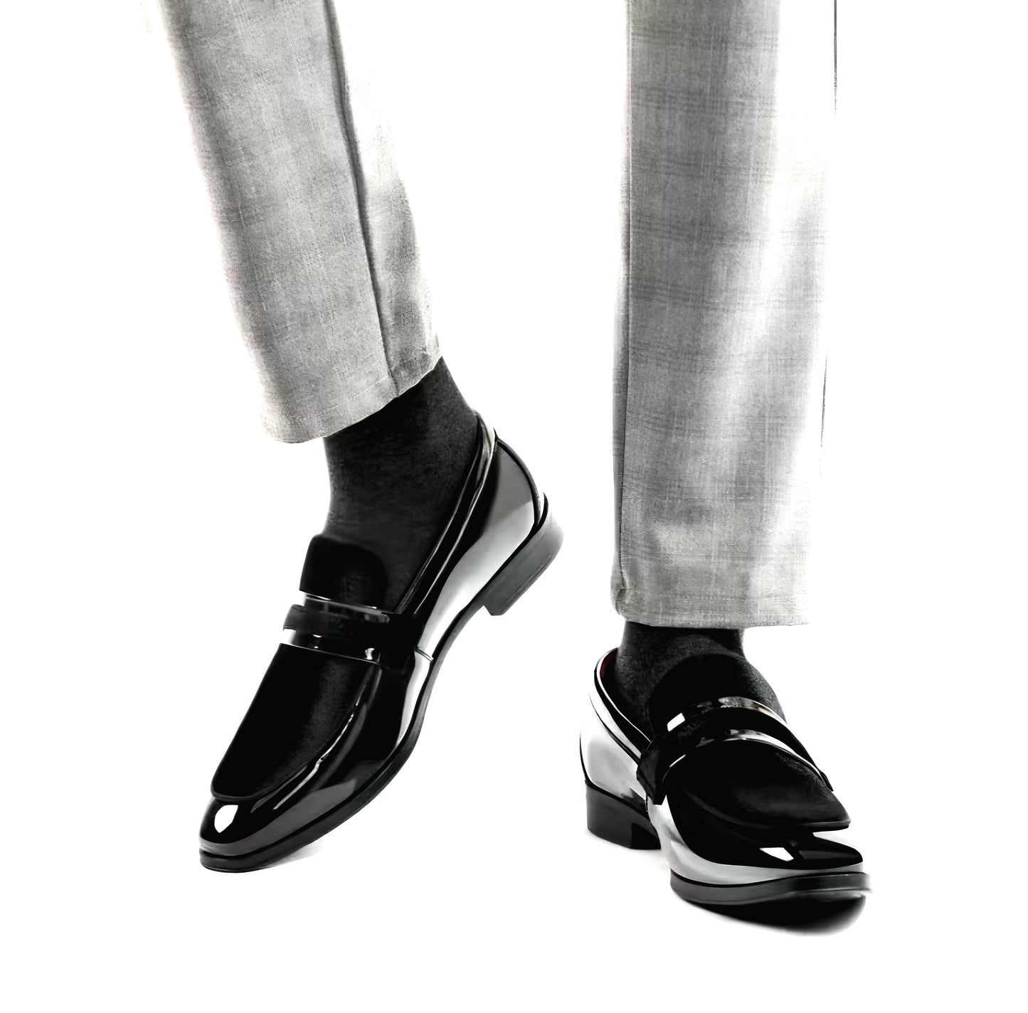 Men's Tuxedo Patent Classic Velvet Loafers