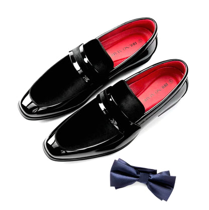 Men's Tuxedo Patent Classic Velvet Loafers