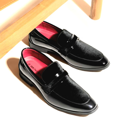 Men's Tuxedo Patent Classic Velvet Loafers