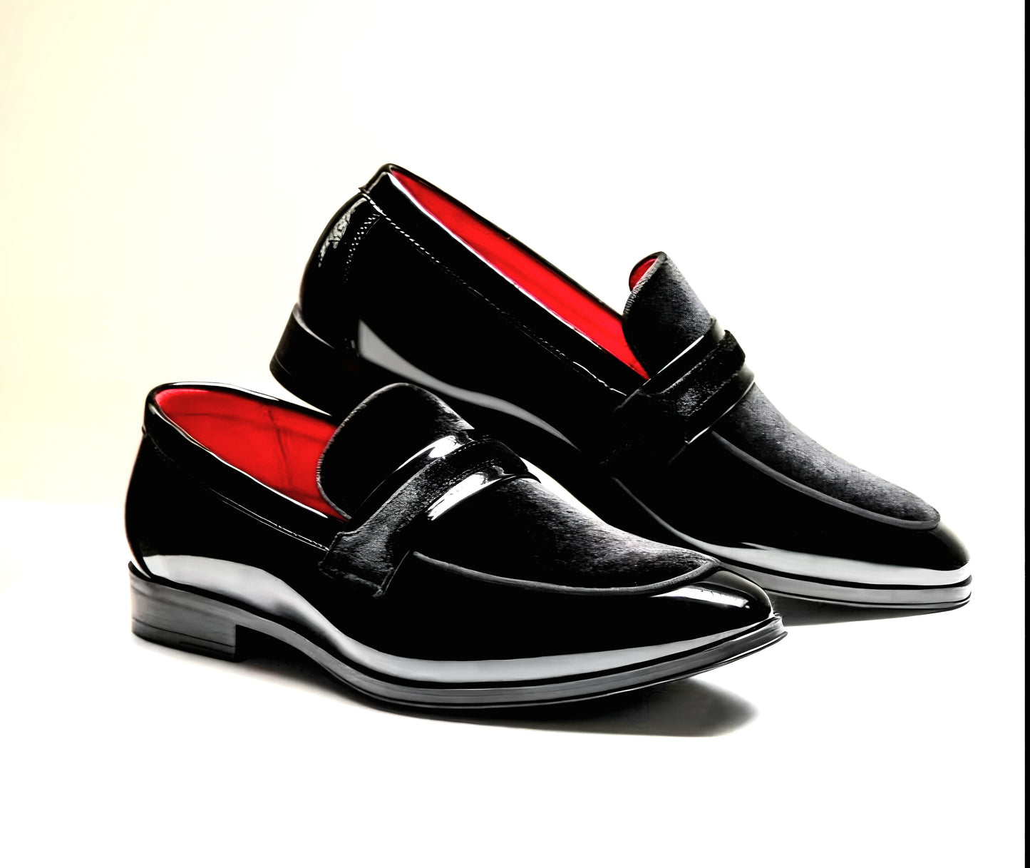 Men's Tuxedo Patent Classic Velvet Loafers