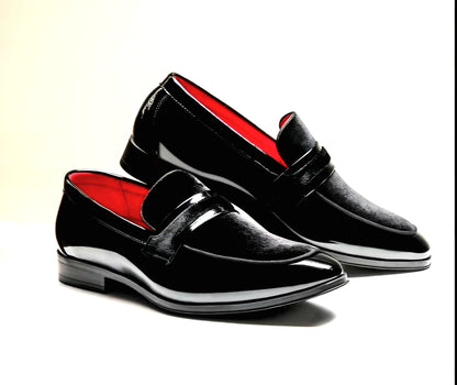 Men's Tuxedo Patent Classic Velvet Loafers
