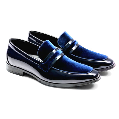 Men's Tuxedo Patent Classic Velvet Loafers