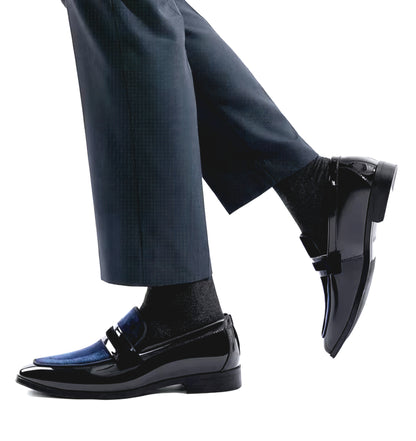 Men's Tuxedo Patent Classic Velvet Loafers