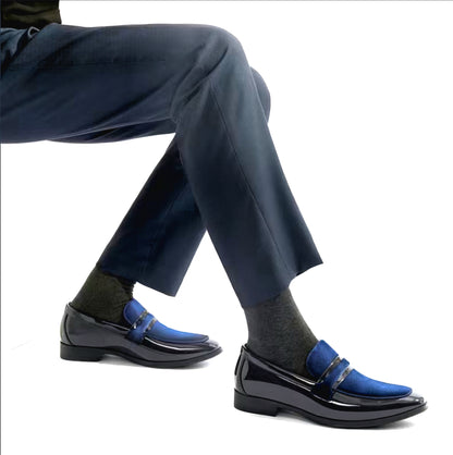 Men's Tuxedo Patent Classic Velvet Loafers
