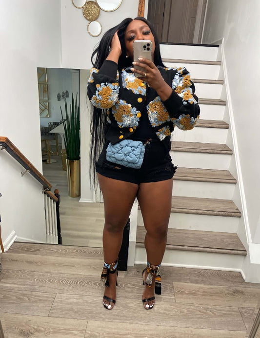 Flower Short Jacket