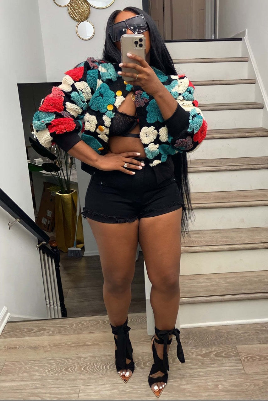 Flower Short Jacket