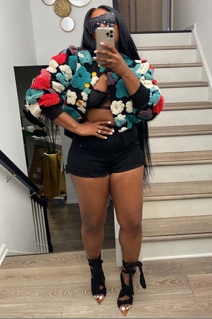 Flower Short Jacket