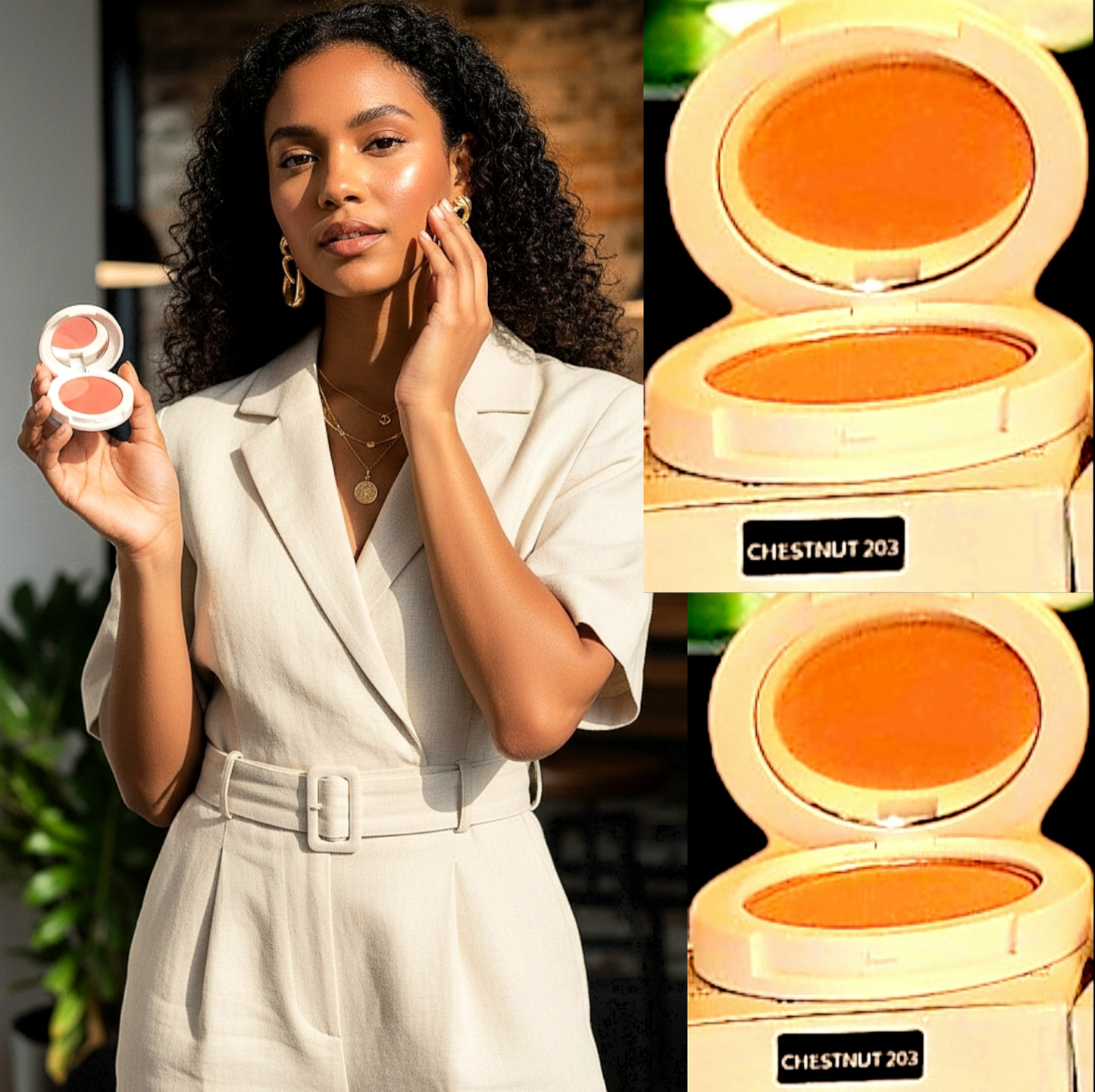 JTEN'S Compact Radiant Silk Highlight Blush-Powders