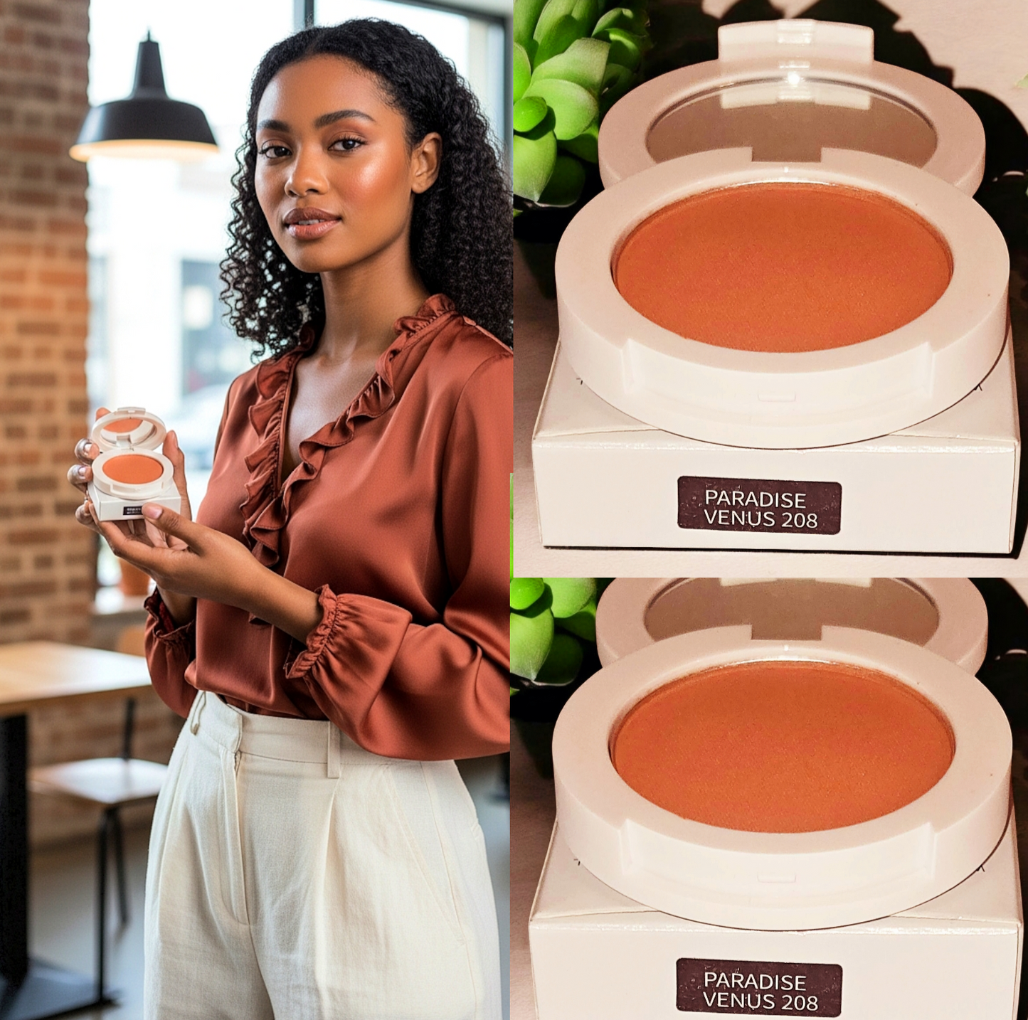 JTEN'S Compact Radiant Silk Highlight Blush-Powders