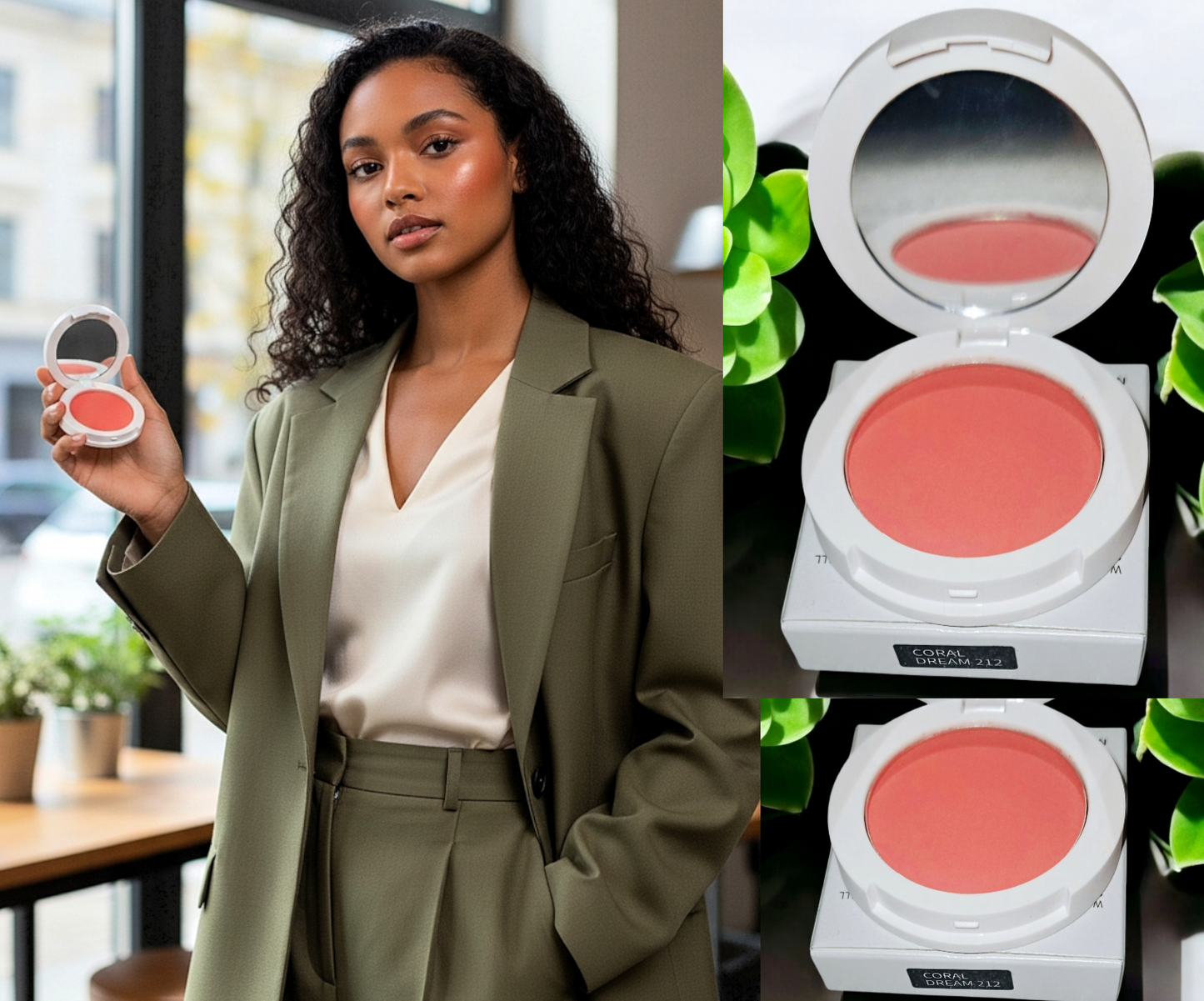 JTEN'S Compact Radiant Silk Highlight Blush-Powders