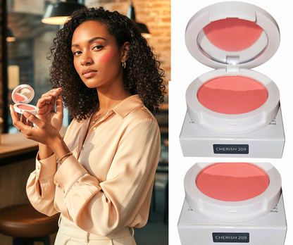 JTEN'S Compact Radiant Silk Highlight Blush-Powders