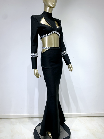 Long Sleeve
Beaded Two-Piece Set