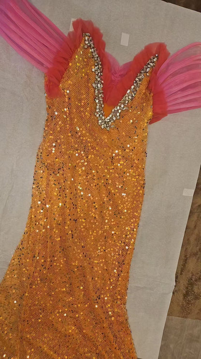 Off-Shoulder Slim Gown